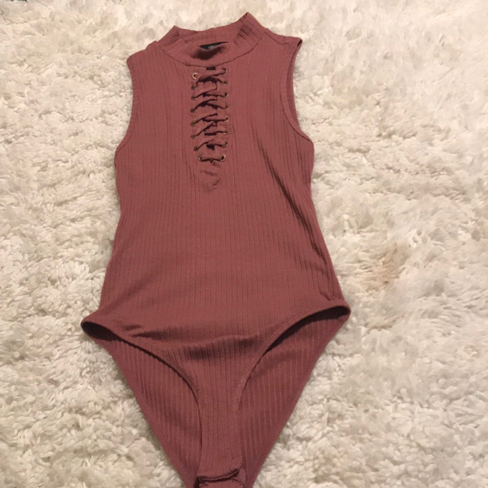 Simple crisscross bodysuit from forever 21